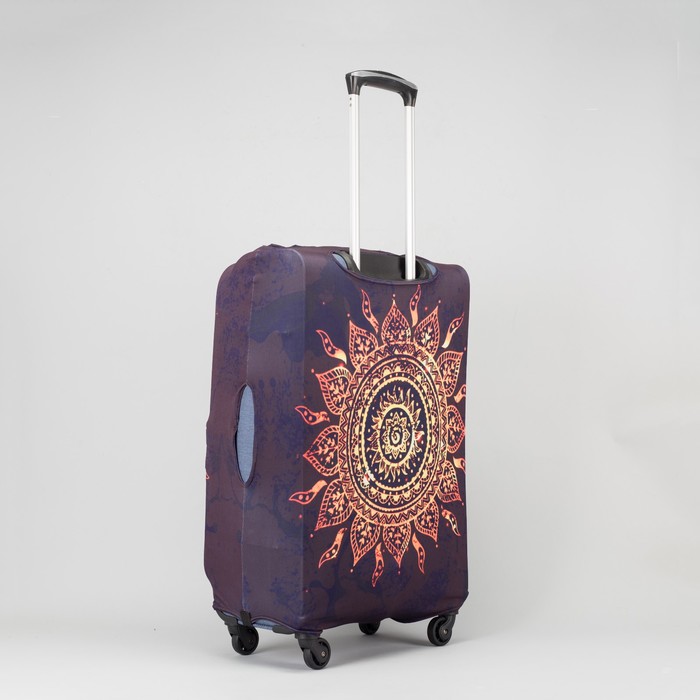 Чехол для чемодана «Солнце» 24", цвет чёрный