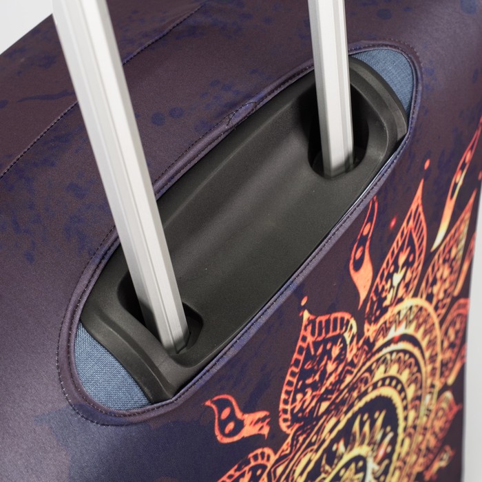 Чехол для чемодана «Солнце» 24", цвет чёрный