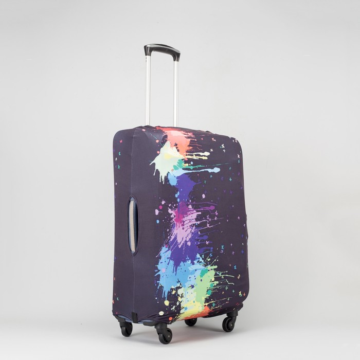 Чехол для чемодана «Краски», 24", цвет чёрный