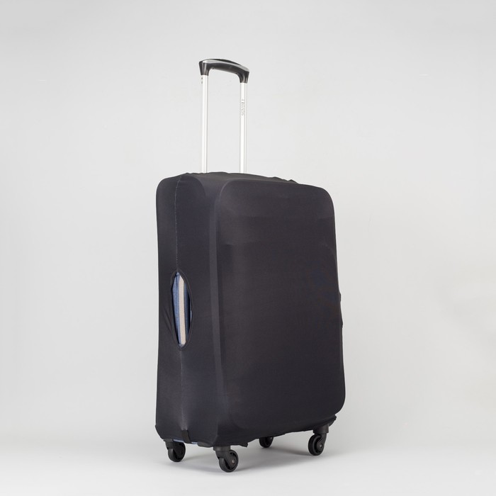 Чехол для чемодана «Одноцвет», 24", цвет чёрный