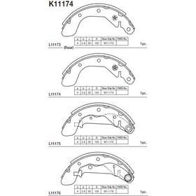 

Колодки тормозные Kashiyama K11174