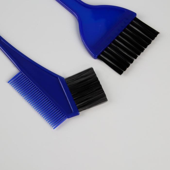 Набор для окрашивания волос, 3 предмета, цвет синий