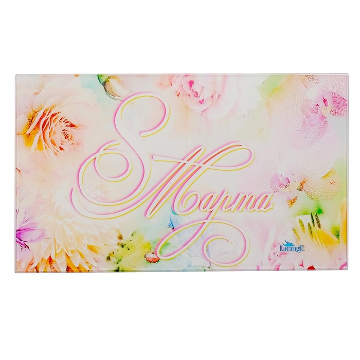 Доска разделочная малая "8 марта" 20x35 см