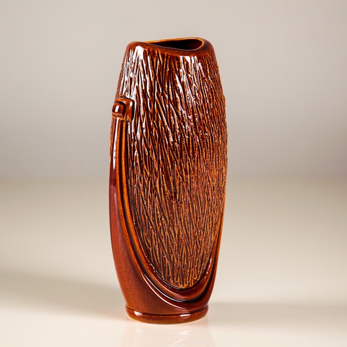 Ваза малая "Калипсо" дерево, коричневая