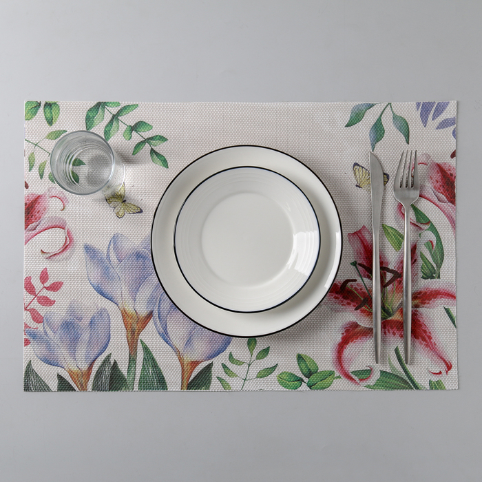 Салфетка кухонная "Пейзажи.Лилии" 45х30 см