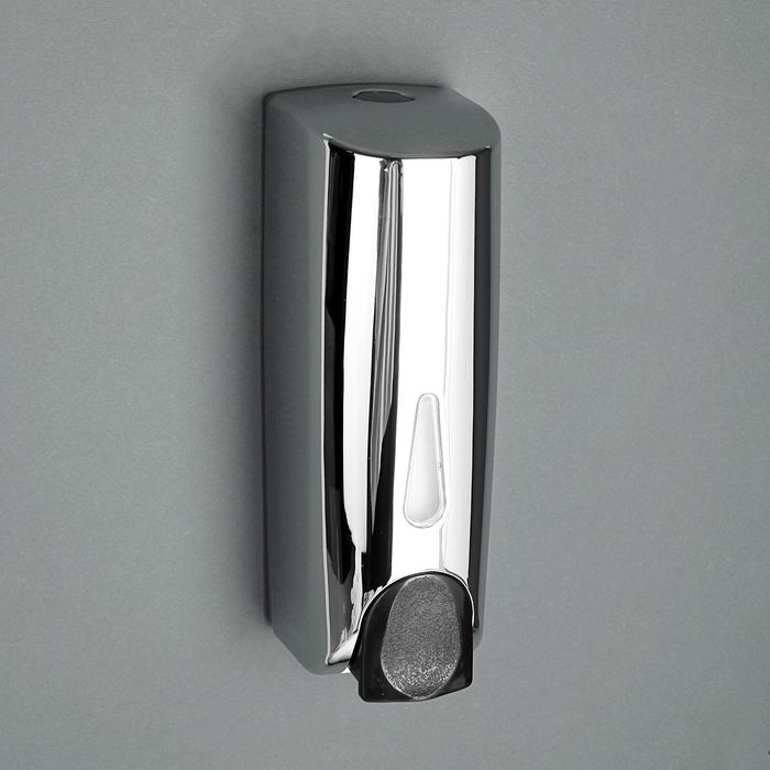 Дозатор настенный механический, пластик, цвет хром