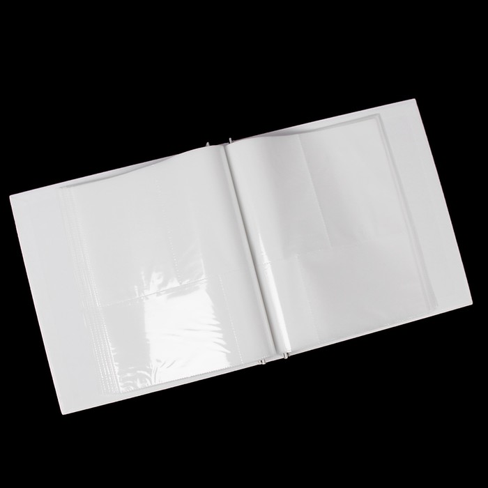 Фотоальбом на 120 фото 10х15 см "Полевые цветы" в коробке белый с серебром 30х27,5х4,2 см