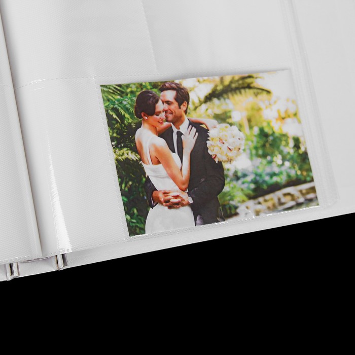 Фотоальбом на 120 фото 10х15 см "Полевые цветы" в коробке белый с серебром 30х27,5х4,2 см