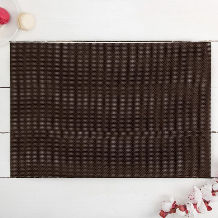 Салфетка кухонная "Киото" 45х30 см, цвет коричневый