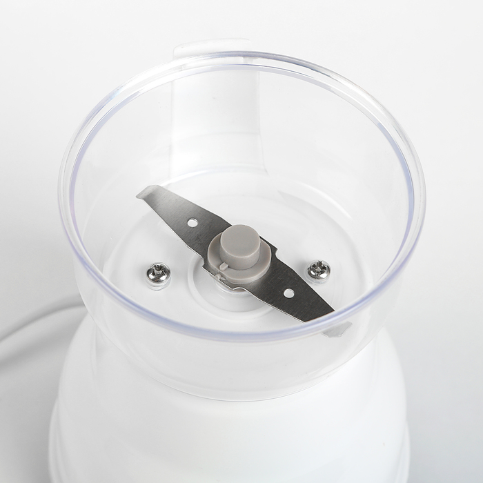 Кофемолка LuazON LMR-04, 160Вт, белый, пластиковая чаша 50г