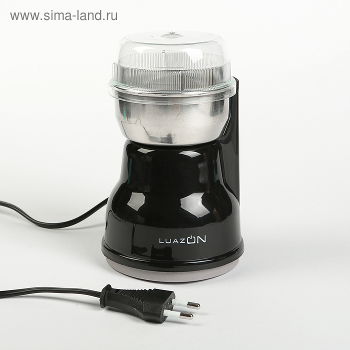 Кофемолка электрическая LuazON LMR-05, 160 Вт, 50 г, чёрная