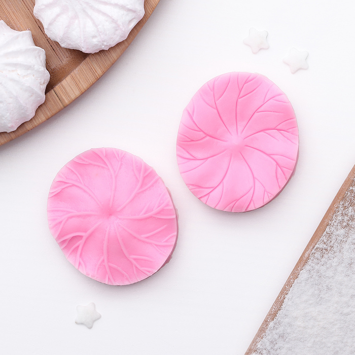 Молд, 2 части, 12х4х1,5 см "Вьюнок", цвет розовый