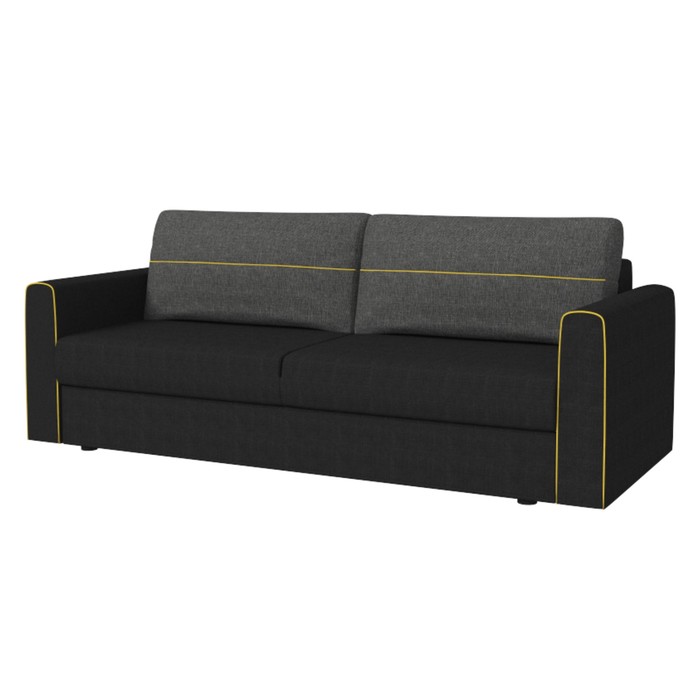 Диван «Амур № 6», ткань «джой графит»/«джой грей», жаккард «мира»