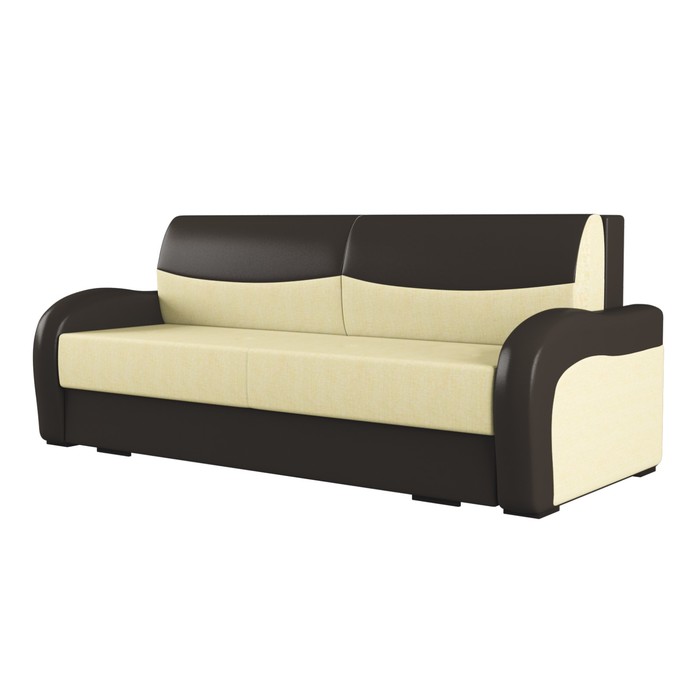 Диван «Марио № 6», обивка «нео крем»/«остин умбер»