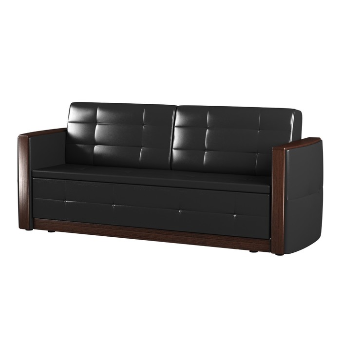 Диван «Оливер № 3», обивка «аэро блэк»