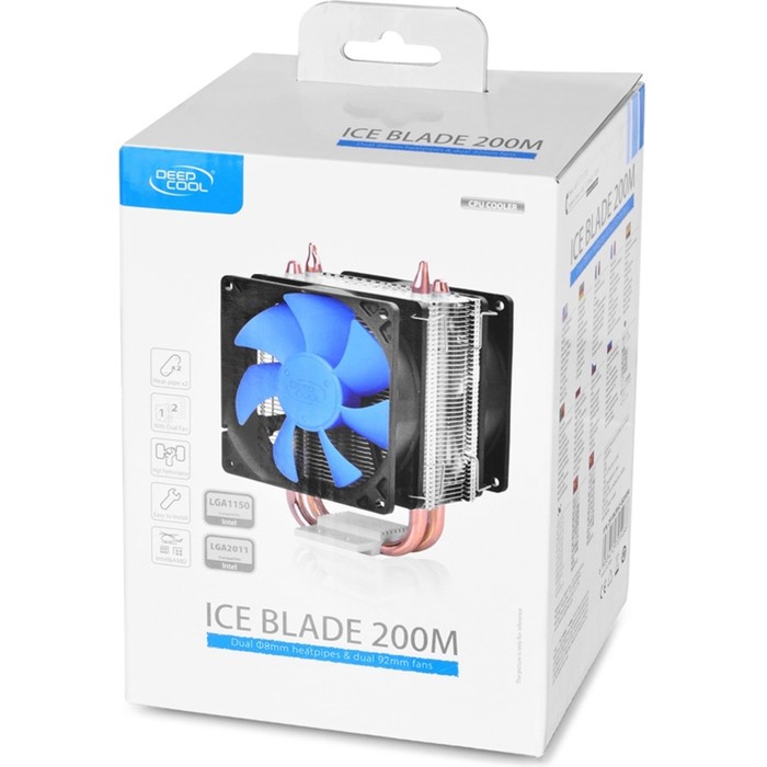 Устройство охлаждения(кулер) Deepcool ICE BLADE 200M Soc-FM1/FM2/AM2/AM2+/AM3/AM3+/1150/1151 29181