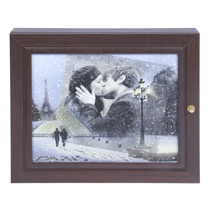 Ключница "Зимняя романтика", венге