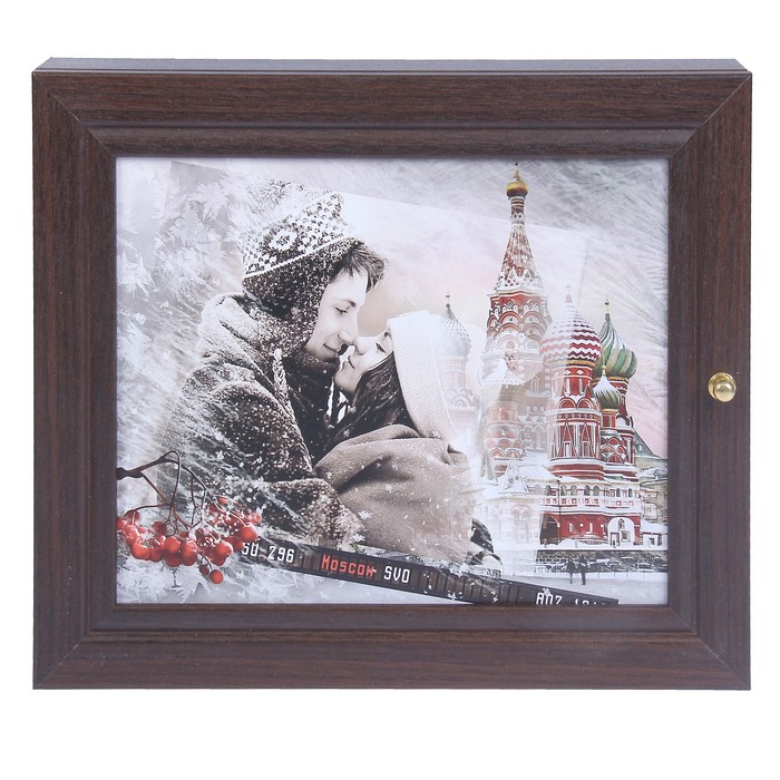 Ключница "День влюбленных", венге