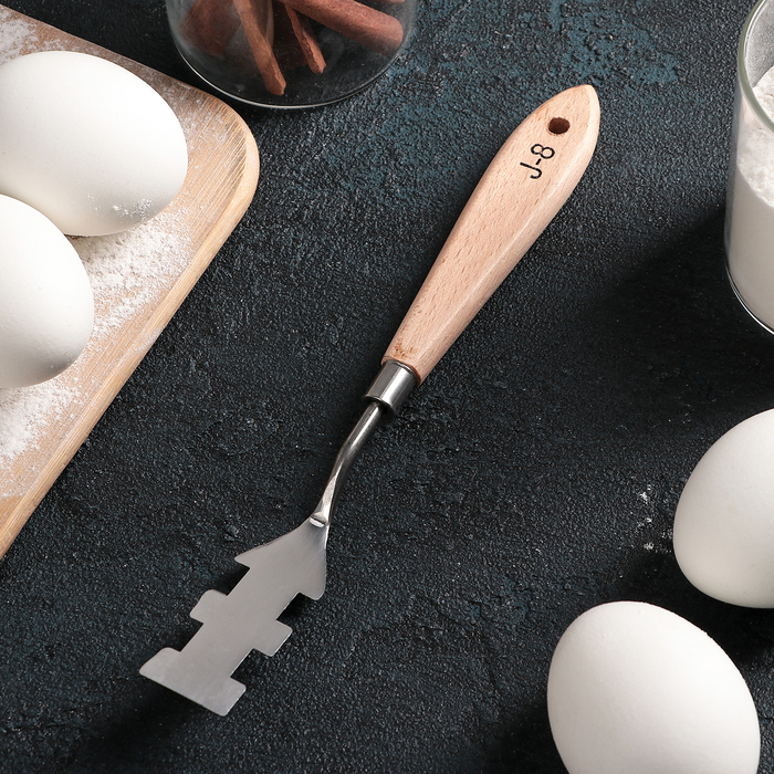 Лопатка кондитерская с зубцами 20 см "Деко"