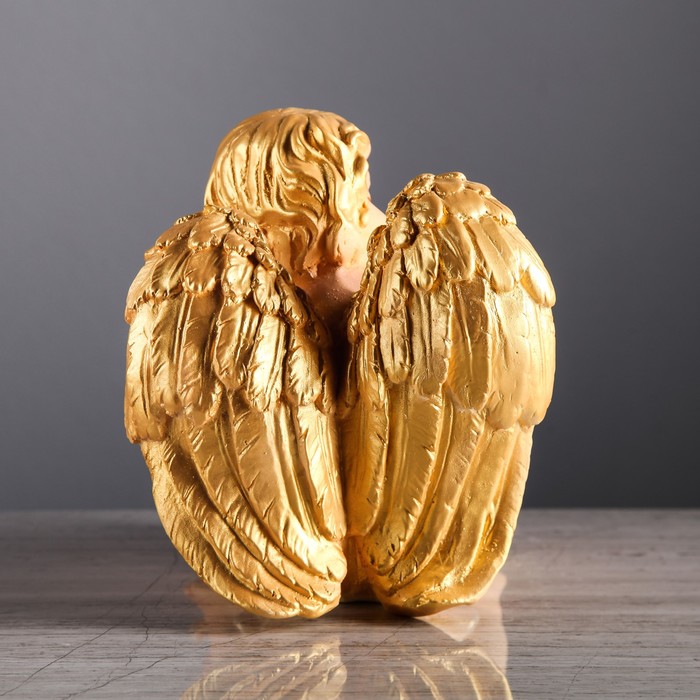 Статуэтка "Ангел с шаром" цветная микс