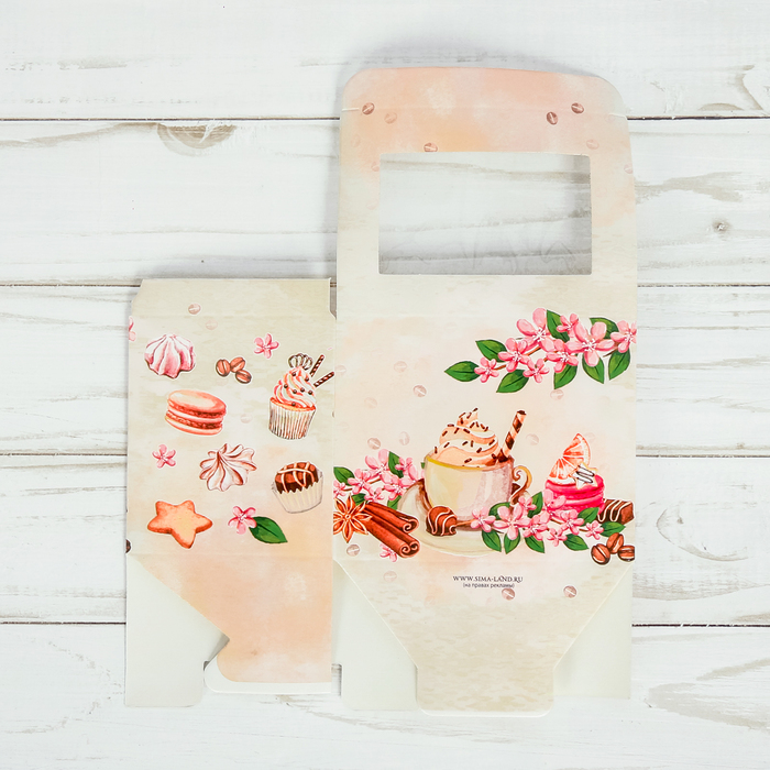 Коробочка для капкейка «Отличного настроения!», 7 х 9 х 7,5 см