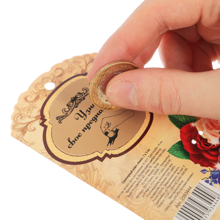 Именной сувенирный ключ "Алена"