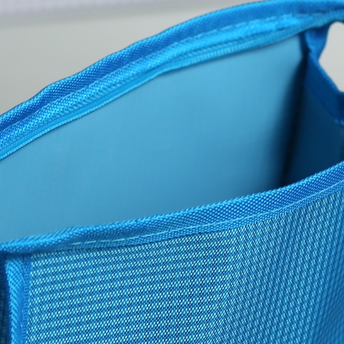 Набор косметичек 2 в 1 «Клетка», отдел на молнии, цвет голубой