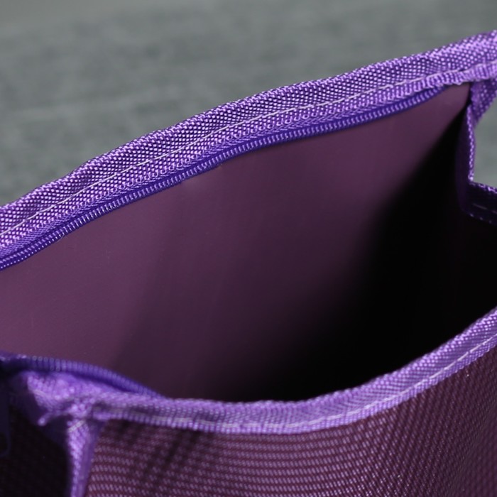 Набор косметичек 2 в 1 «Клетка», отдел на молнии, цвет фиолетовый