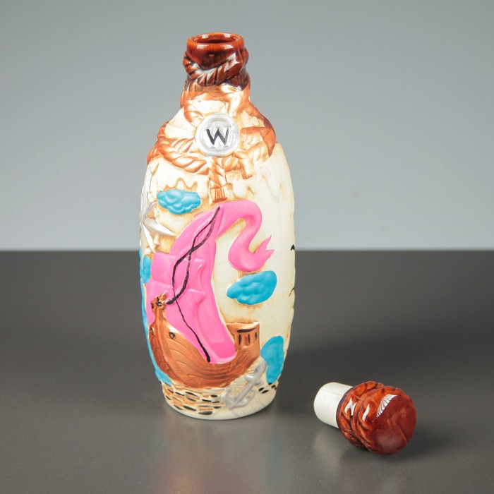 Штоф "Морской", цветной