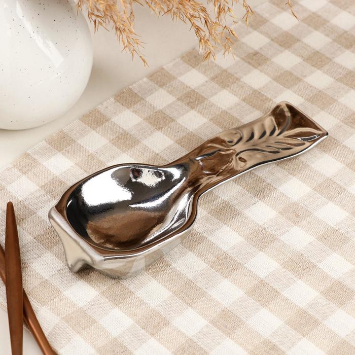 Подставка под ложку, серебро