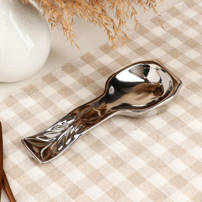 Подставка под ложку, серебро