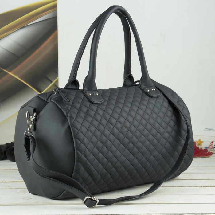 Сумка дорожная «Путешествие», отдел на молнии, длинный ремень, цвет синий