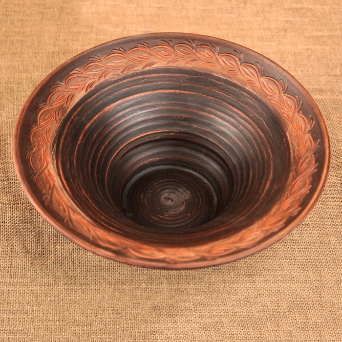 Фруктовница, 3 л, красная глина