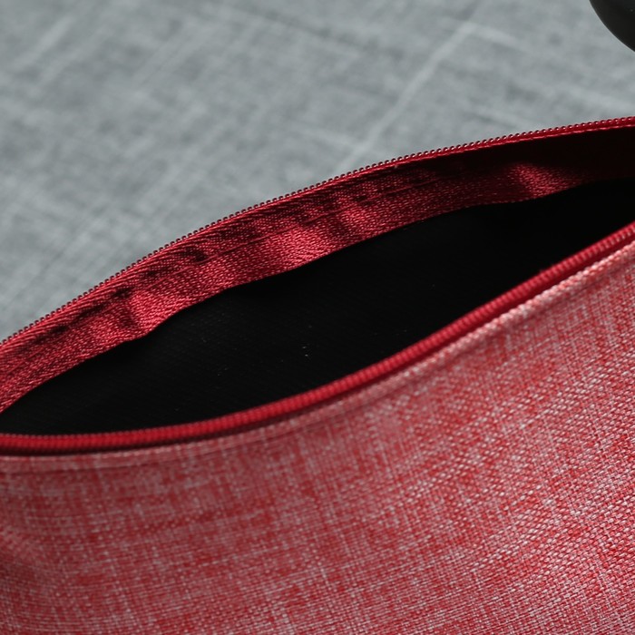 Косметичка простая «Минимализм», отдел на молнии, цвет красный