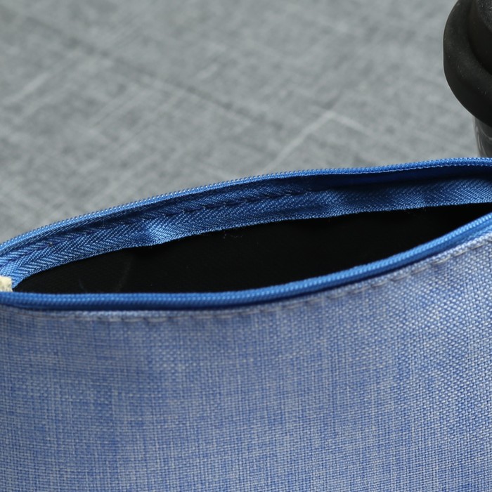 Косметичка простая «Минимализм», отдел на молнии, цвет синий