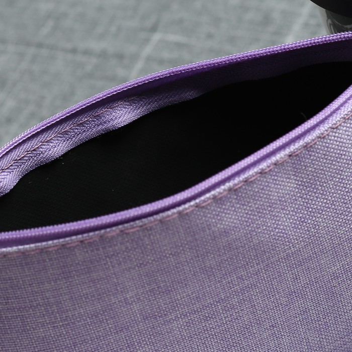 Косметичка простая «Минимализм», отдел на молнии, цвет сиреневый