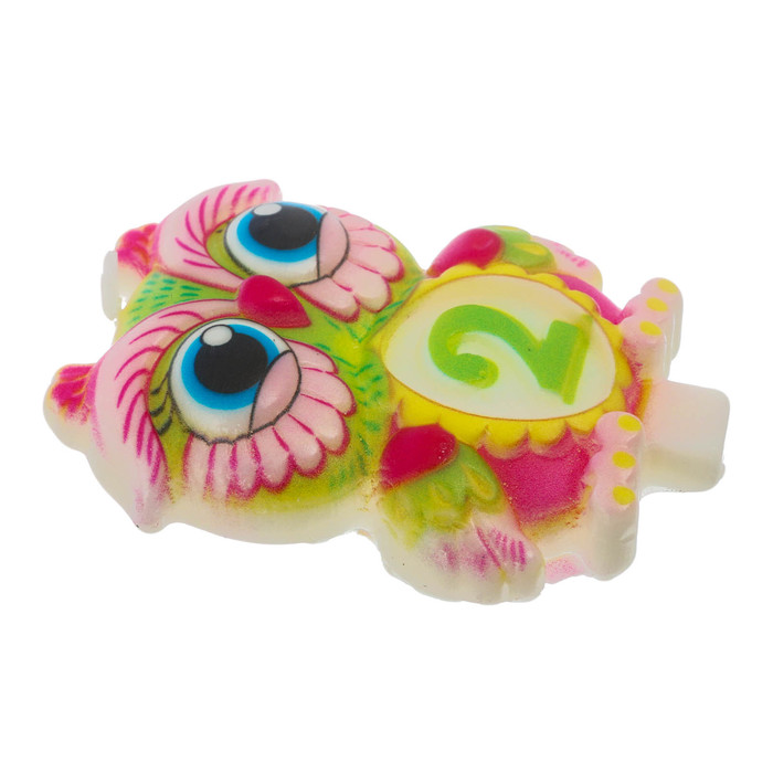 Свеча в торт цифра 2 "Сова"