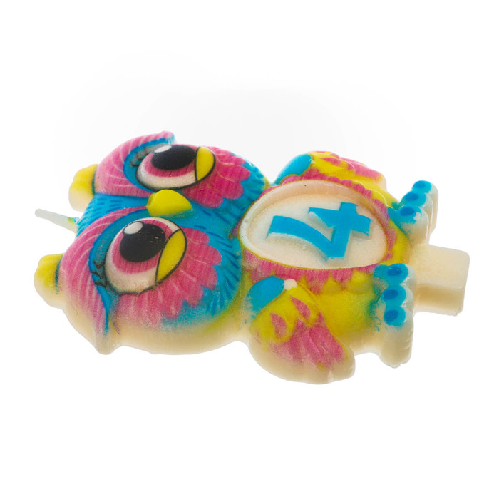 Свеча в торт цифра 4 "Сова"