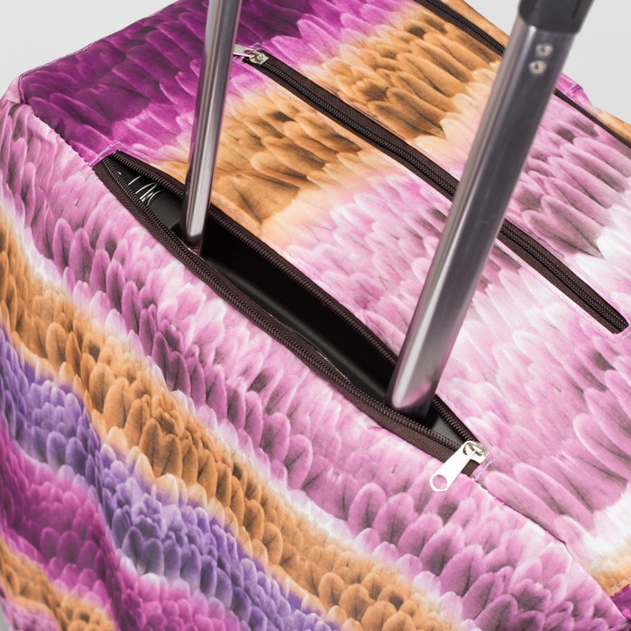 Чехол для чемодана, расширение по периметру, разноцветный