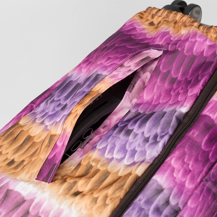 Чехол для чемодана, расширение по периметру, разноцветный