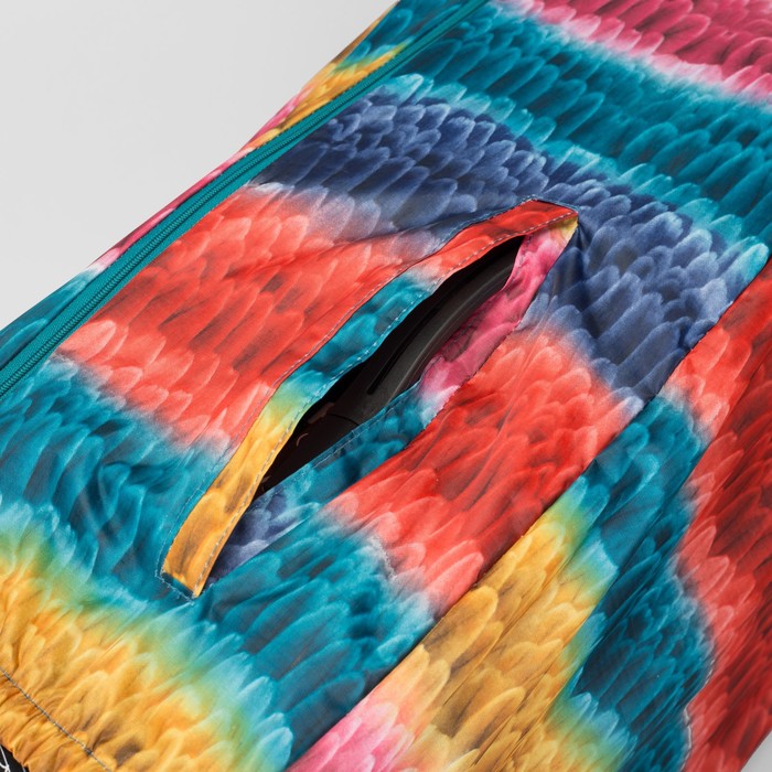 Чехол для чемодана, расширение по периметру, разноцветный