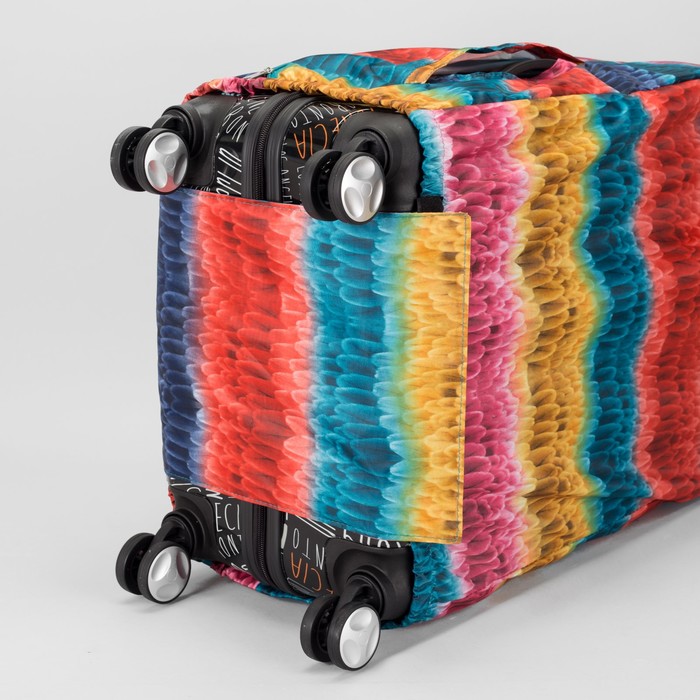 Чехол для чемодана, расширение по периметру, разноцветный