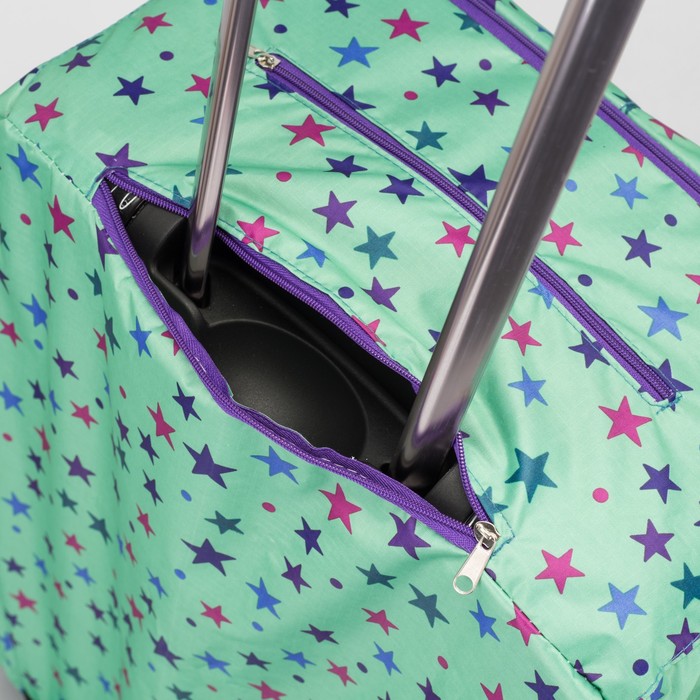 Чехол для чемодана, расширение по периметру, цвет салатовый