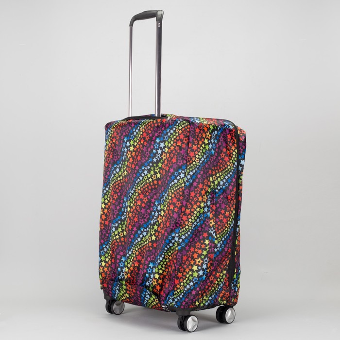 Чехол для чемодана, расширение по периметру, разноцветный