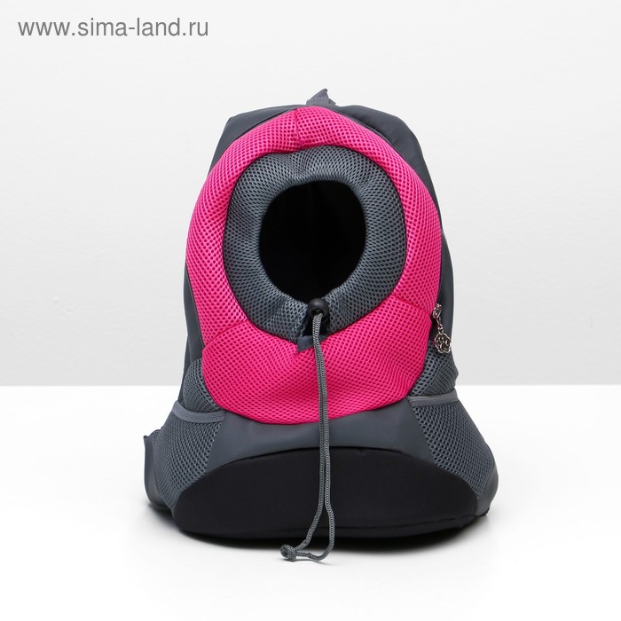 Рюкзак для переноски животных с креплением на талию, розовый, 31 х 15 х 39 см