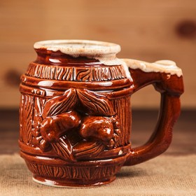 

Кружка "Йети", коричневая, 1 л, микс