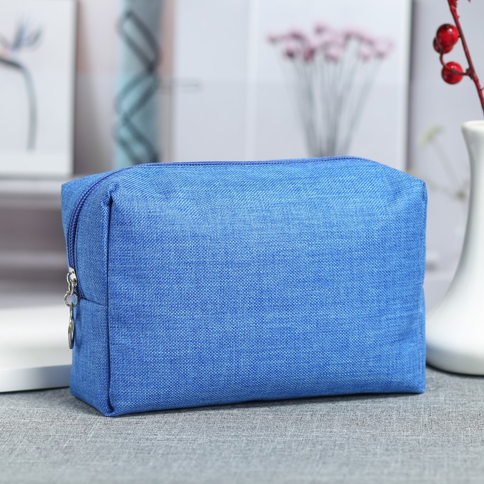Косметичка дорожная "Минимализм", отдел на молнии, цвет синий