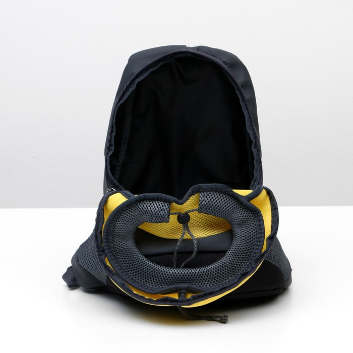 Рюкзак для переноски животных с креплением на талию, 31 х 15 х 39 см, желтый