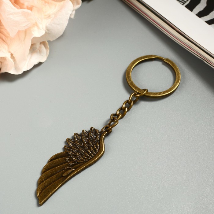 Брелок металл "Крыло ангела" 5,2х2,1 см