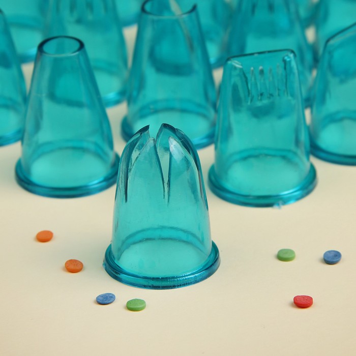 Набор кондитерских насадок d 2,5 см 20 шт "Лёд"